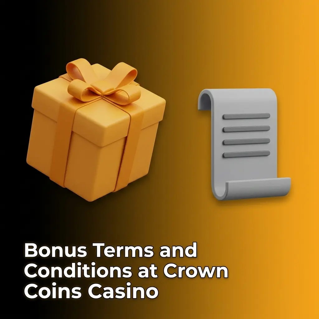 Crown Coins Casino bonus terms and conditions outlining eligibility, redemption rules, and sweepstakes regulations for US players