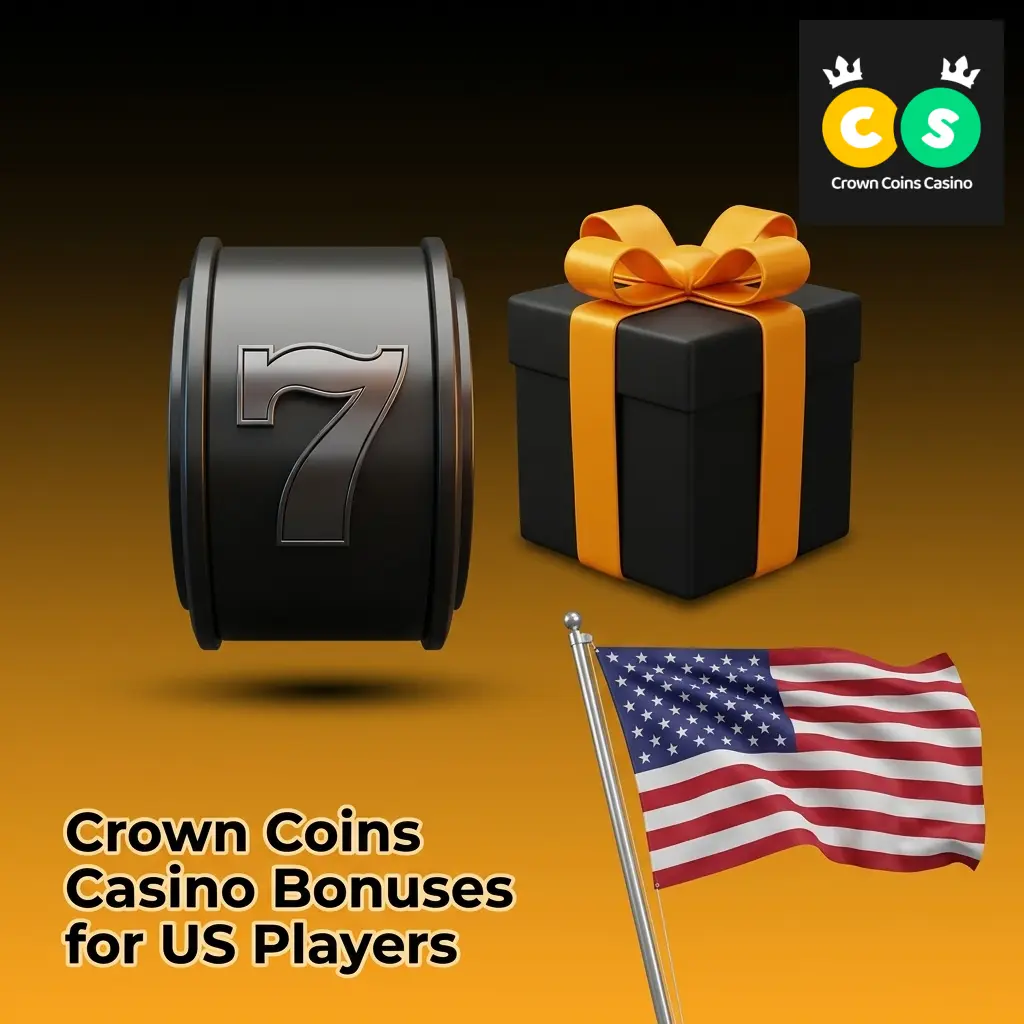 Crown Coins Casino bonus offer for US players showing 100000 Crown Coins and 2 Sweeps Coins no deposit welcome reward