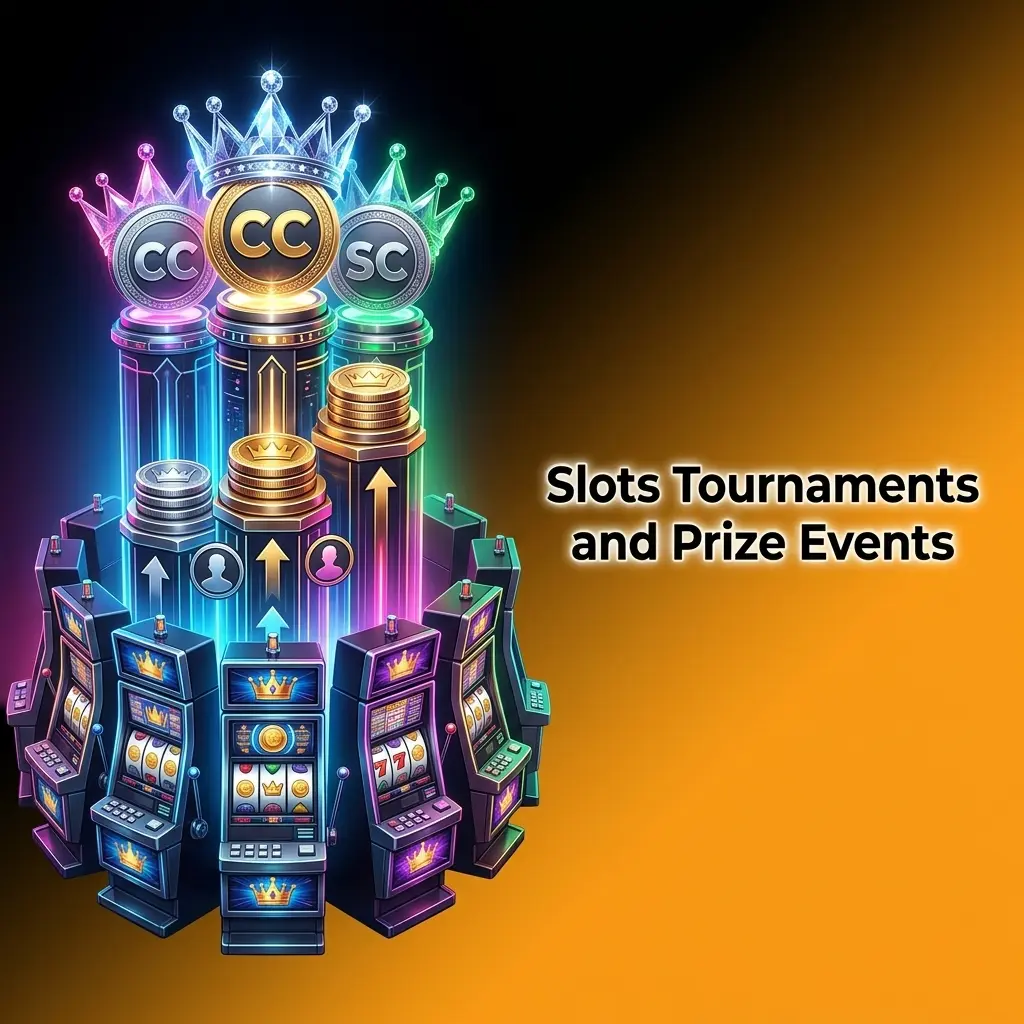 Crown Coins Casino slots tournament leaderboard with players competing for Crown Coins and Sweeps Coins prizes