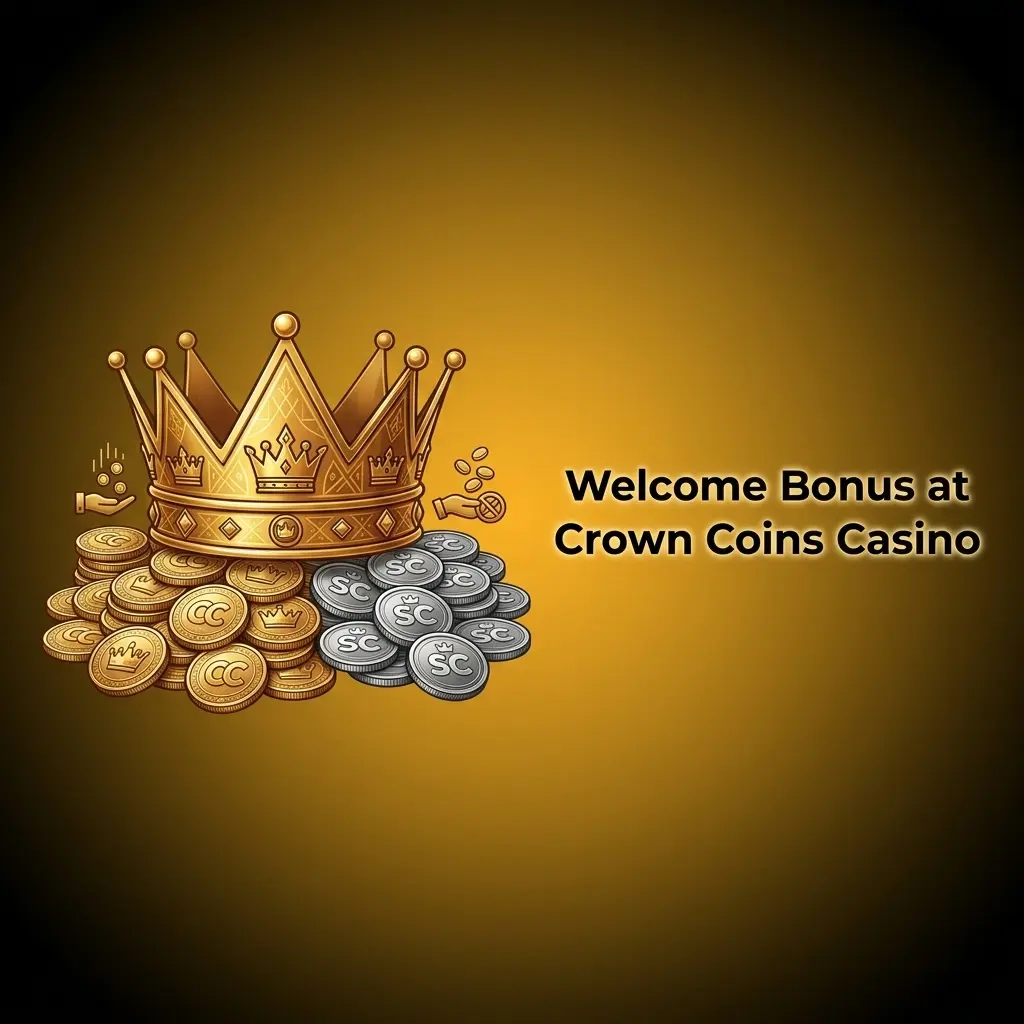 Crown Coins Casino welcome bonus offering 100000 Crown Coins and 2 Sweeps Coins automatically credited to new US players